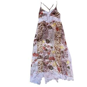 Free People Pink Right Now Midi Slip Dress